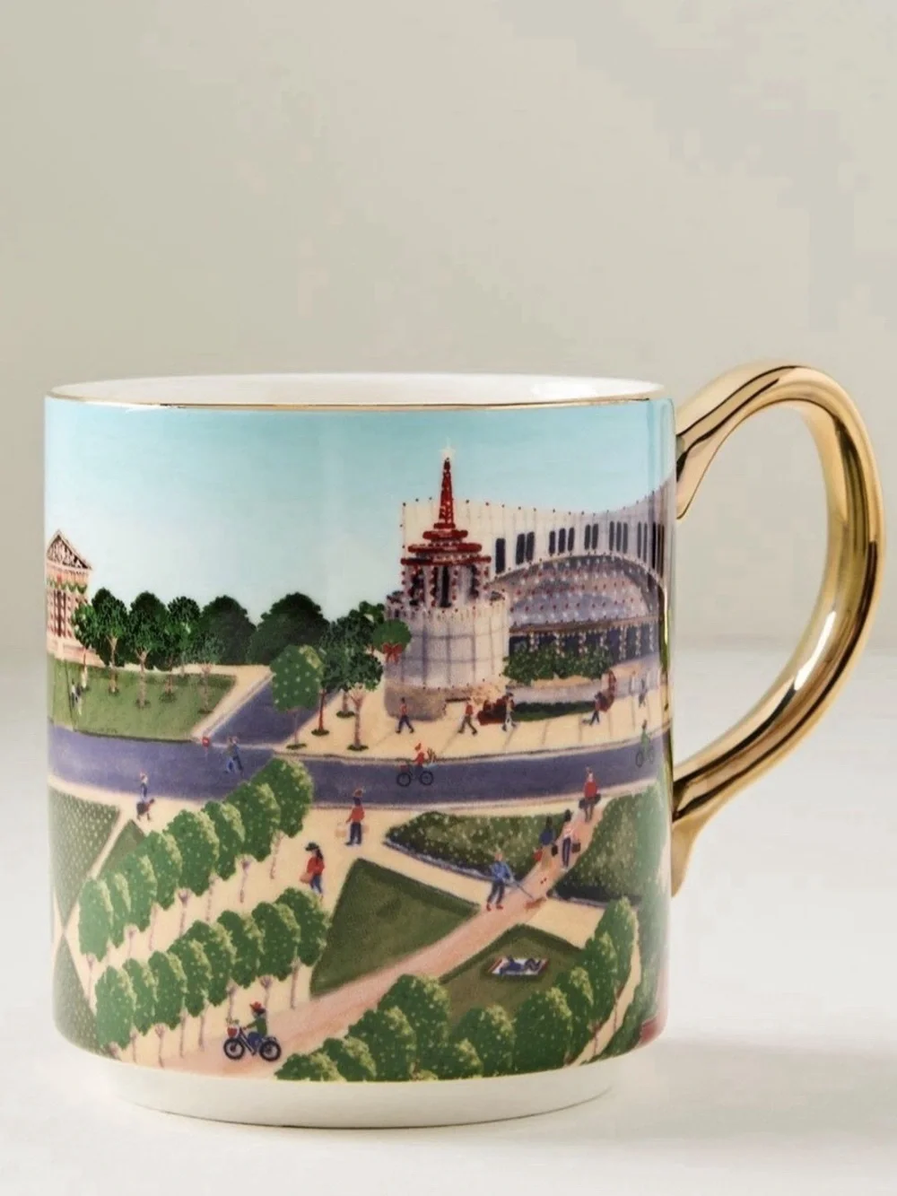 NIB Anthropologie Holiday In The City Nashville Mug